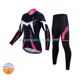 Tenue Maillot M/L + Collant Hiver Thermal Fleece X-Tiger Femme N001